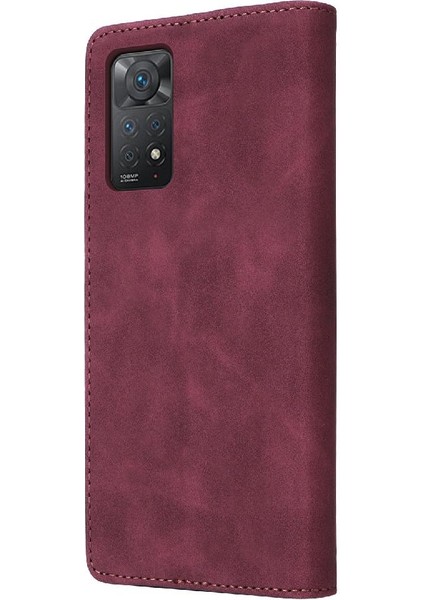 Xiaomi Redmi Not 11 Pro Için Flip Case Darbeye Basit Iş Deri (Yurt Dışından)