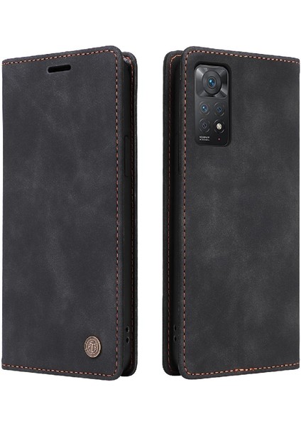 Xiaomi Redmi Not 11 Pro Için Flip Case Darbeye Basit Iş Deri (Yurt Dışından)
