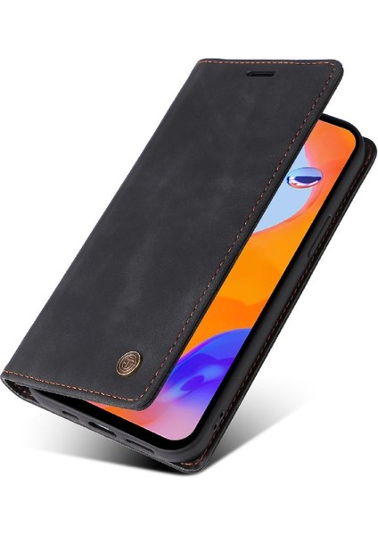 Xiaomi Redmi Not 11 Pro Için Flip Case Darbeye Basit Iş Deri (Yurt Dışından)