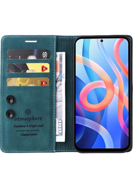 Xiaomi Redmi Not 11 Için Flip Case 5g Cüzdan Deri Kılıf Kapak Çevirin (Yurt Dışından)