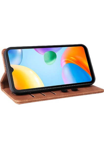 Xiaomi Redmi 10C Için Flip Case Basit Iş Darbeye Cüzdan Deri (Yurt Dışından) modelleri