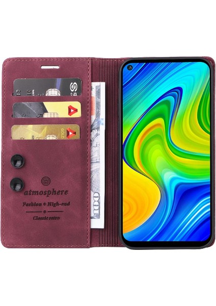Xiaomi Redmi Not 9 Için Flip Case Kapak Cüzdan Basit Iş Durum (Yurt Dışından)