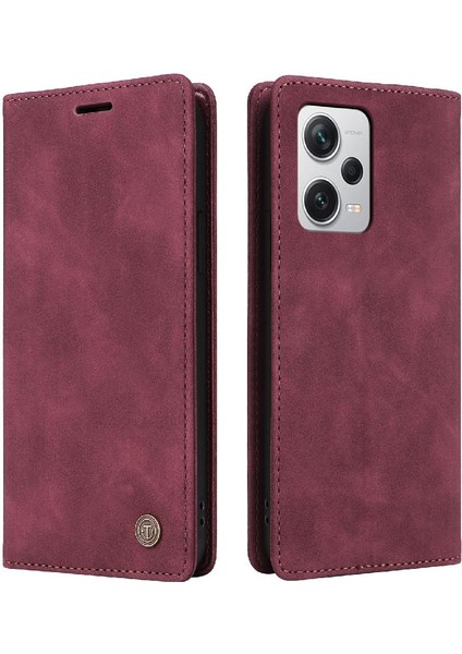 Xiaomi Redmi Not 12 Için Flip Case Pro Artı Cüzdan Darbeye Basit Kılıf (Yurt Dışından)