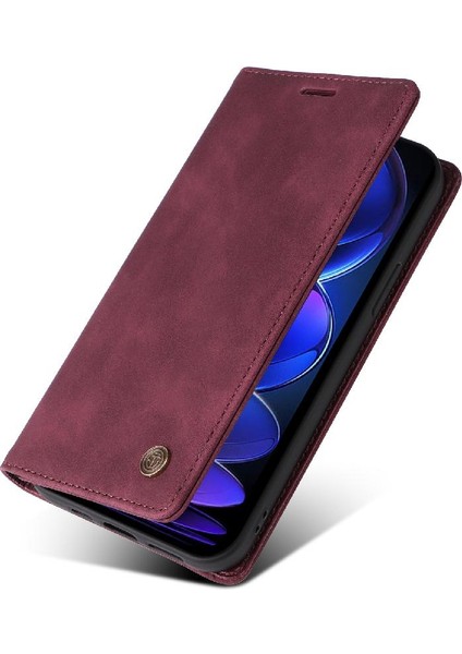 Xiaomi Redmi Not 12 Için Flip Case Pro Artı Cüzdan Darbeye Basit Kılıf (Yurt Dışından)