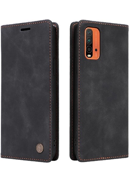Xiaomi Redmi 9t Darbeye Basit Iş Deri Kılıf Için Flip Case (Yurt Dışından)