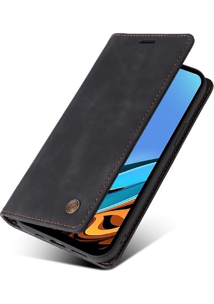 Xiaomi Redmi 9t Darbeye Basit Iş Deri Kılıf Için Flip Case (Yurt Dışından)