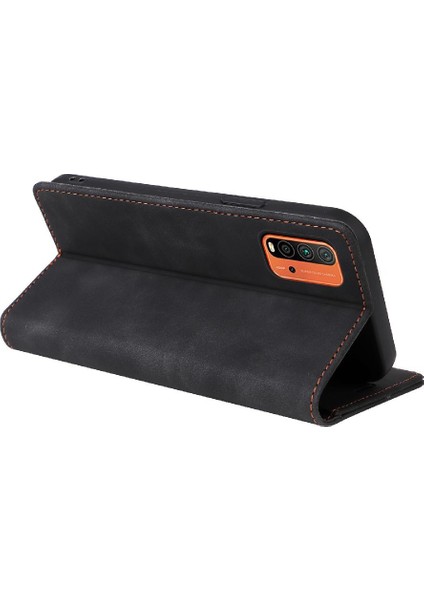 Xiaomi Redmi 9t Darbeye Basit Iş Deri Kılıf Için Flip Case (Yurt Dışından)