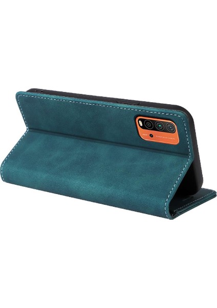 Xiaomi Redmi 9t Darbeye Basit Iş Deri Kılıf Için Flip Case (Yurt Dışından)