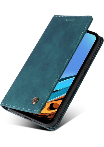 Xiaomi Redmi 9t Darbeye Basit Iş Deri Kılıf Için Flip Case (Yurt Dışından)