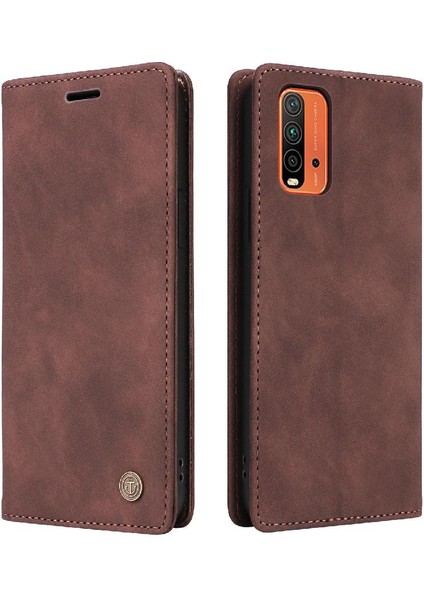 Xiaomi Redmi 9t Darbeye Basit Iş Deri Kılıf Için Flip Case (Yurt Dışından)
