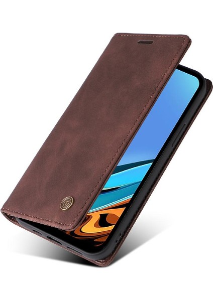 Xiaomi Redmi 9t Darbeye Basit Iş Deri Kılıf Için Flip Case (Yurt Dışından)