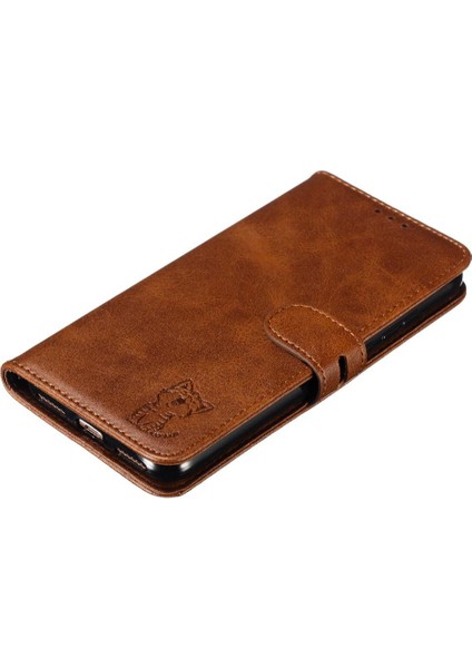 Cüzdan Kılıf Için Huawei Y6 2019 Kabartmalı Kart Tutucu Kickstand Tüm Yuvarlak (Yurt Dışından)