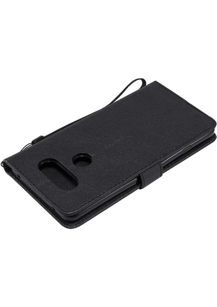 Lg V20 Için Flip Case Kart ile Yüksek Kaliteli Deri Klasik Düz Renk (Yurt Dışından) modelleri