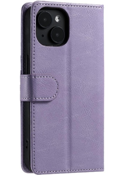 Iphone 15 Için Flip Case Pro Cüzdan Kickstand Pu Deri 6 Kart Yuvaları (Yurt Dışından)