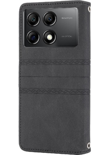 Xiaomi Poco X6 Için Flip Case Cüzdan Kılıf Darbeye Koruyucu Kickstand (Yurt Dışından)