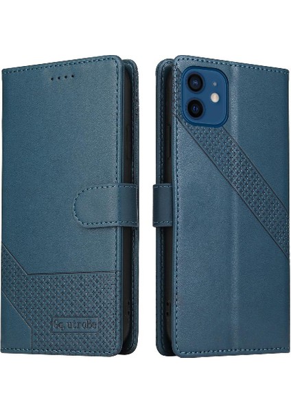 Iphone 12 Için Flip Case Pro Kickstand Üç Kart Yuvaları Premium Deri (Yurt Dışından)