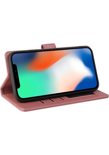 Iphone x Üç Kart Yuvaları Premium Deri Kickstand Için Flip Case (Yurt Dışından)