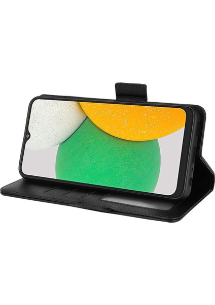 Samsung Galaxy A03 Çekirdek Cüzdan Pu Deri Yan Toka Kart Yuvaları (Yurt Dışından)
