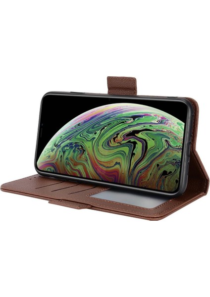 Iphone X/xs Kart Yuvaları Tutucu Pu Deri Yan Toka Cüzdan (Yurt Dışından)