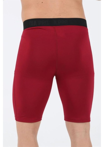 Flatron Pro - Erkek Bordo Kısa Tayt - Flatronkfs