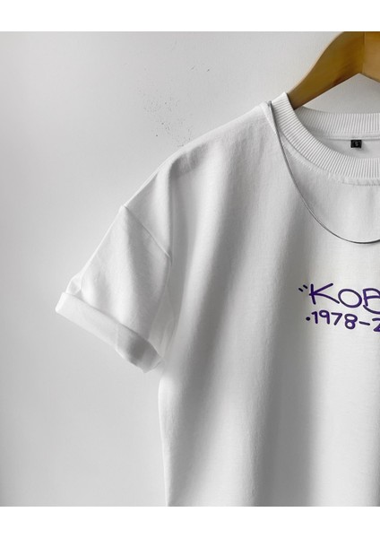 Çocuk Erkek Kobe Oversize Baskılı Pamuklu Bisiklet Yaka Kısa Kollu T-Shirt