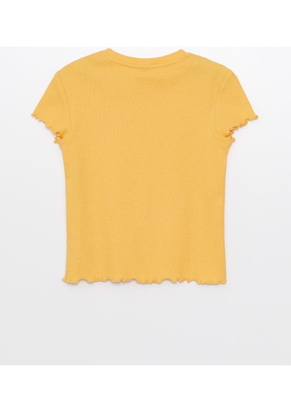 Lcw Kids Bisiklet Yaka Nakışlı Kısa Kollu Kız Çocuk Tişört fiyatları