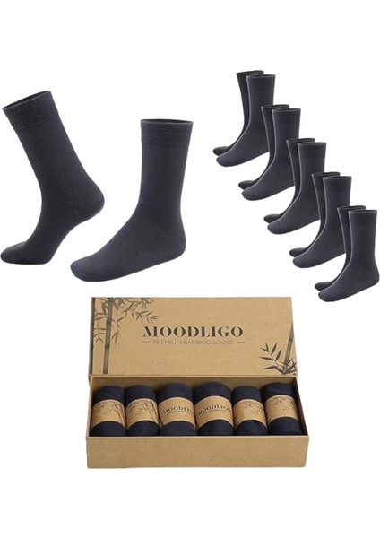 Moodligo 6 Lı Premıum Bambu Soket Çorap