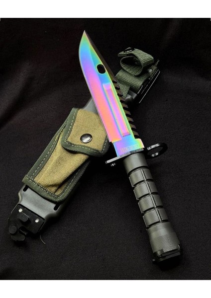 M9 Bayonet Kamp Bıçağı Rainbow