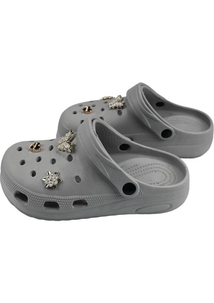 Taşlı Süslü Kelebekli Hafif Rahat Sandalet Crocs Terlik modelleri