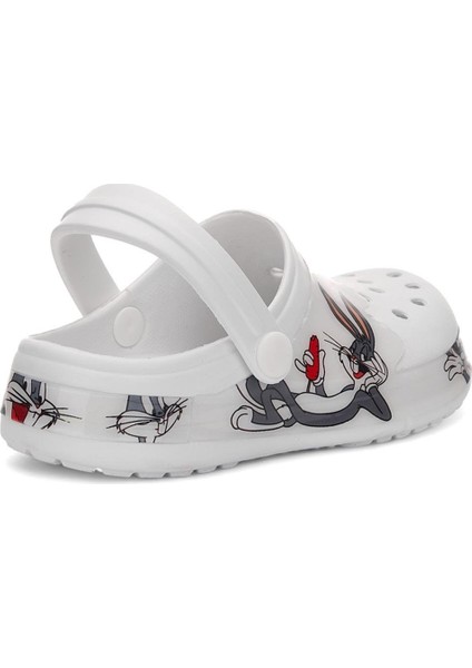 Çocuk Crocs Modeli Bugs Bunny Desenli Kaymaz Taban Plaj Havuz Deniz Sandalet Terlik