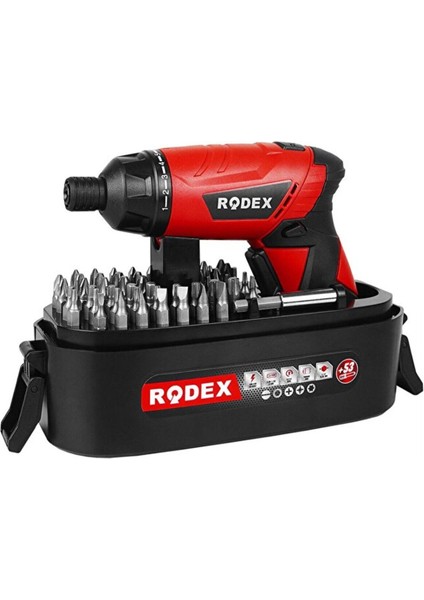 Tekno Trust 2 Yıl RDX308 Şarjlı Tornavida 3.6V 1.5AH 210RPM Lı-Ion 54 Parça 1.5 - 1.9 Ah Şarjlı Tornavida 4 Vol