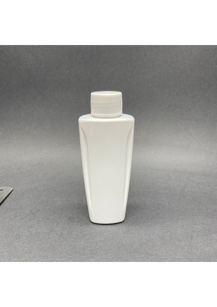 100 cc Beyaz Sert Pet Şişe - Beyaz Kapaklı- 100ML Kozmetik Pet Şişe - x 10 Adet