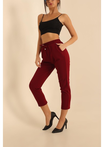 Kadın Beli Lastikli Cepli Havuç Kalıp Pantolon fiyatları