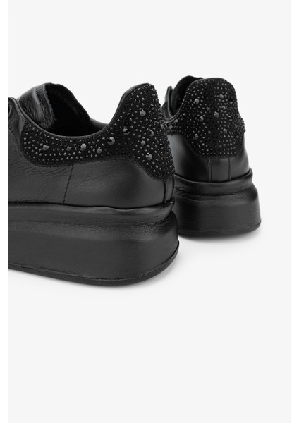Eric Kadın Siyah Deri Sneakers & Spor Ayakkabı 1028 165-S3 Bn Ayk Y24 fırsatları