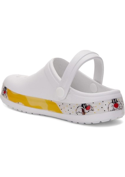 Kız Çocuk Crocs Modeli Tweety Desenli Kaymaz Taban Plaj Havuz Deniz Sandalet Terlik