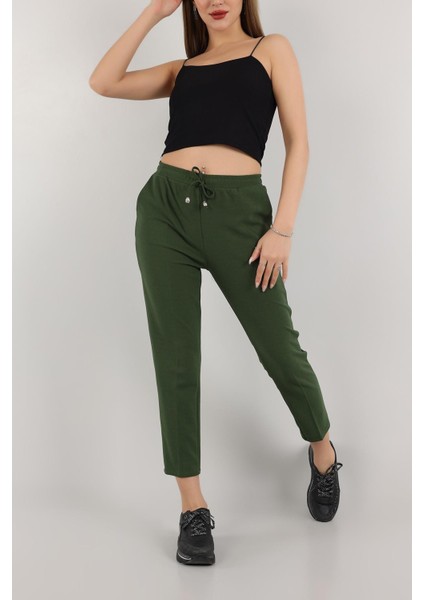 Kadın Beli Lastikli Cepli Havuç Kalıp Pantolon fiyatları