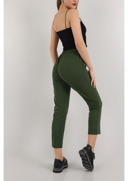 Kadın Beli Lastikli Cepli Havuç Kalıp Pantolon fırsatları