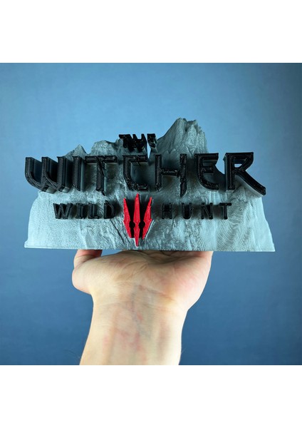 The Witcher 3: Wild Hunt Gri Siyah Logo Figür - Benzersiz Koleksiyon Parçası modelleri
