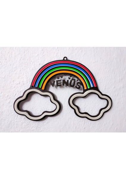 Isimli Gökkuşağı Neon LED / Gece Lambası / Rainbow Dekoratif Lamba / Işıklı Bulut / Ambians Işığı indirimleri