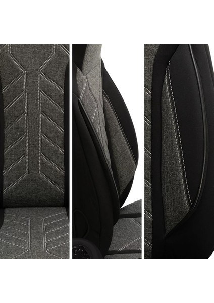 PLKT200 Serisi 1+1 Pilot Karavan Oto Koltuk Kılıfı / 204 Siyah - Siyah fiyatları