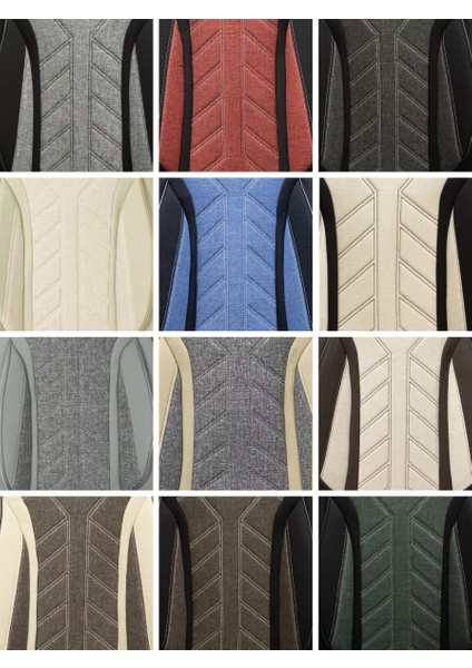 PLKT200 Serisi 1+1 Pilot Karavan Oto Koltuk Kılıfı / 204 Siyah - Siyah fırsatları