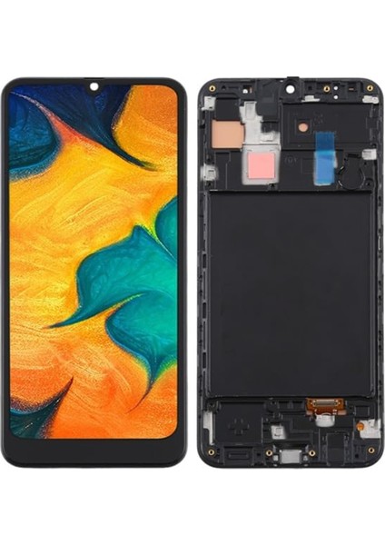 Samsung Uyumlu Galaxy SM-A305 A30 Ekran LCD Dokunmatik Full Çıtalı Tft (Aaa Kalite)