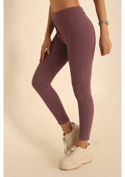 Kadın Beli Lastikli Likralı Çimalı Çelik Tayt fiyatları