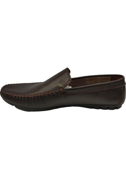4854038M Iç Dış Deri Ortopedik Ultra Esnek Taban Günlük Erkek Loafer Ayakkabı