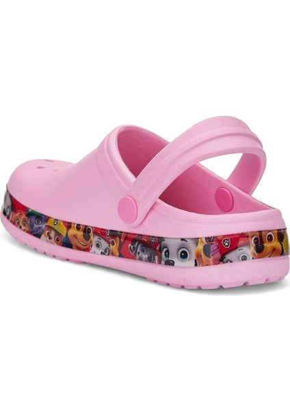 Albishoes Kız Çocuk Crocs Modeli Dogs Desenli Kaymaz Taban Plaj Havuz Deniz Sandalet Terlik