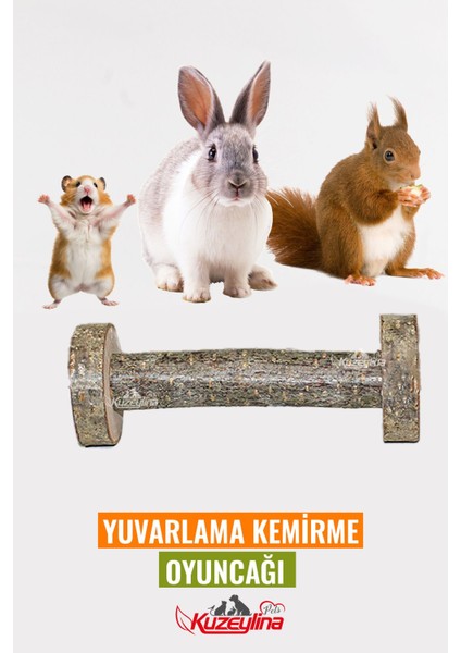 Hamster Tavşan Gine Pig Yuvarlama Kemirme Oyuncağı