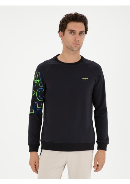 Erkek Lacivert Regular Fit Sweatshirt 50284566-VR033