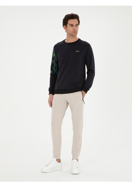 Erkek Lacivert Regular Fit Sweatshirt 50284566-VR033