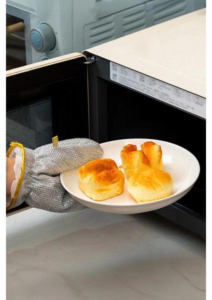 Bulaşık Eldiveni Telli, Temizlilk Eldiveni, Su Geçirmez Eldiven 2 Adet modelleri