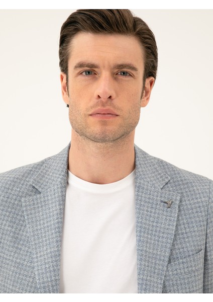 Erkek Siyah Slim Fit Keten Karışımlı Ceket 50294201-VR036 fiyatları